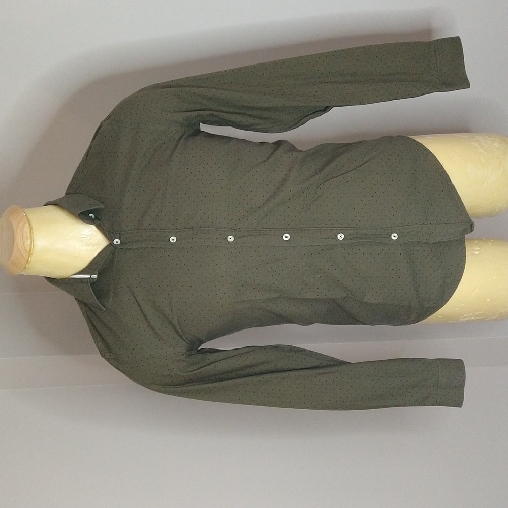 Zara man medium brown button down